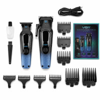 Набір для стрижки волосся 2в1 VGR V-879 S2 BLUE/BLACK