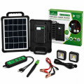 Портативна сонячна станція CcLamp CL-618PB-15W, 10800mAh із LED-лампами