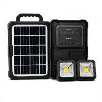 Портативна сонячна станція CCLAMP CL-083-38, 2400mAh з LED-лампами