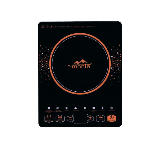 Плита индукционная MONTE MT-2101 1кф., 2200Вт. (Черный)