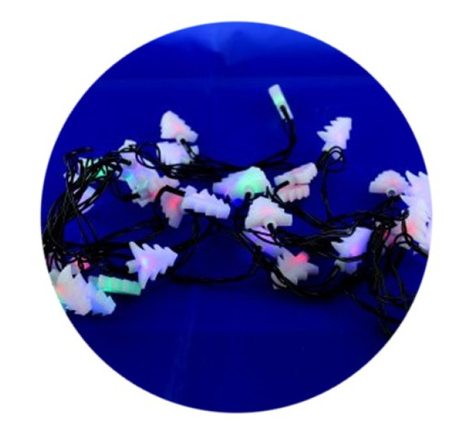 Гирлянда-нить (String-Lights) 40Parts B-3 внутренняя, пров.:черный, 5м (Разноцветная)