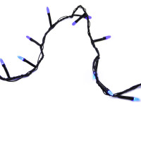 Гирлянда-нить (String-Lights) 200B-3 внутренняя, пров.:черный, 10м (Синий)