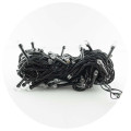 Гирлянда-нить (String-Lights) 100WW-7 внутренняя, пров.:черный, 7м (Белый-теплый)