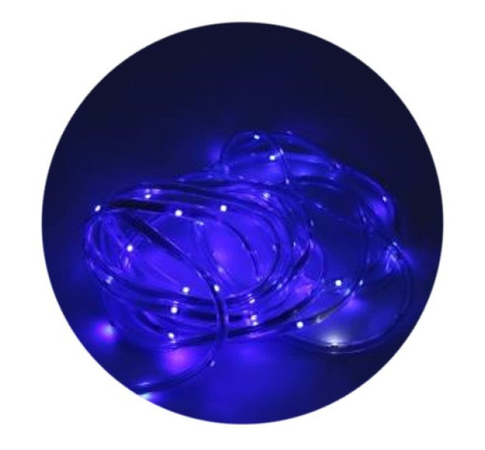 Гирлянда-лента (Star-Light) 12V B наружная, пров.:прозрачный, 5м (Синий)