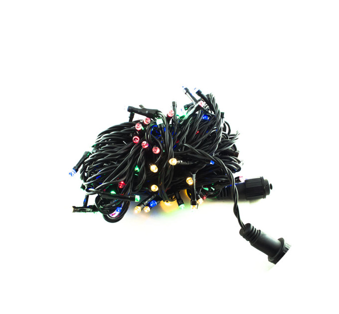 Гірлянда-нитка (String-Lights) 2.5Line100-M зовнішня, пров.: чорний, 8м (Різнокольорова)