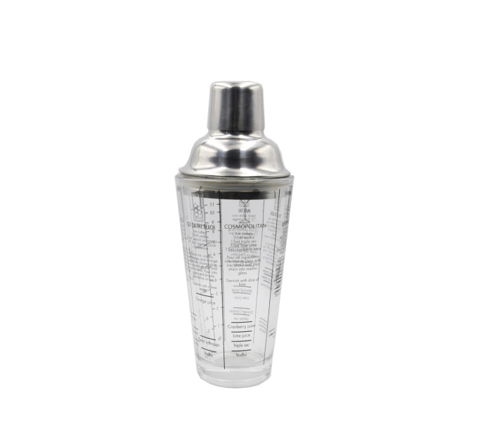 Шейкер UNIQUE UN-2102 (400ML) скло  (RS)
