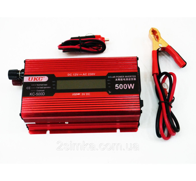 Перетворювач 500W KC-500D +LCD 12V