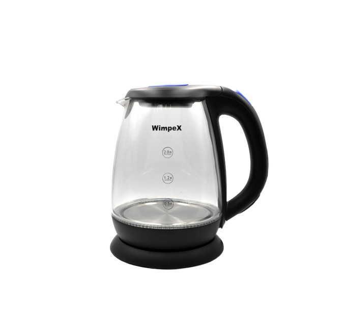 Электрочайник WIMPEX WX-2528 2л, 1850Вт (Черный)