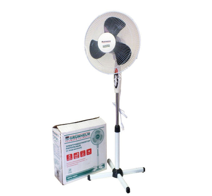Вентилятор GRUNHELM GFS-1621 White/Gray