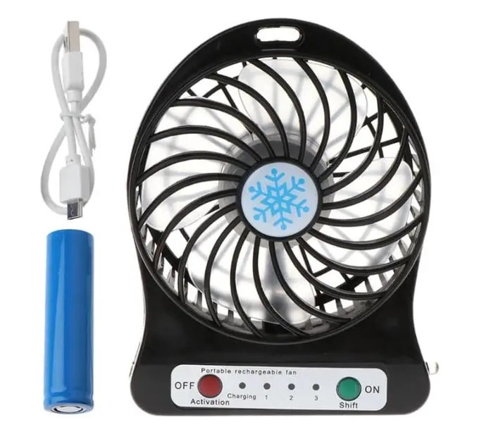 Вентилятор настольный с аккумулятором Mini Fan XSFS-01