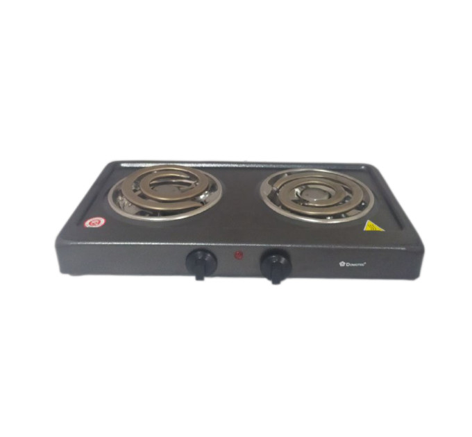 Плита електрична Domotec MS-5532 2кф., 2000Вт. (Чорний)