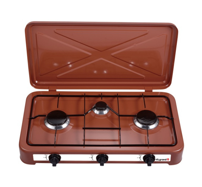 Плита газовая Vilgrand VGP-303 3кф. (Коричневый)