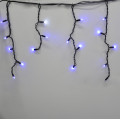 Гирлянда-бахрома (Icecle-Lights) 120 Short curtain-B-2 наружная, пров.:черный, 5м (Синий)