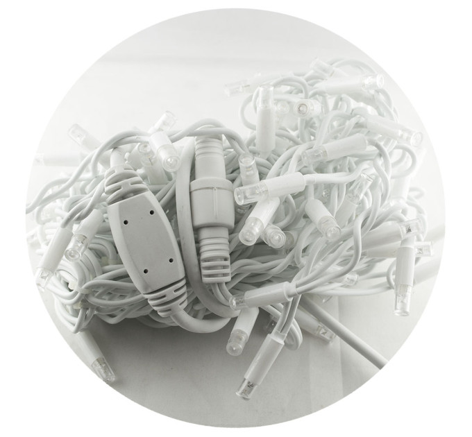 Гирлянда-нить (String-Lights) 2.5Line 200-W наружная, пров.:белый, 7.2м (Белый)