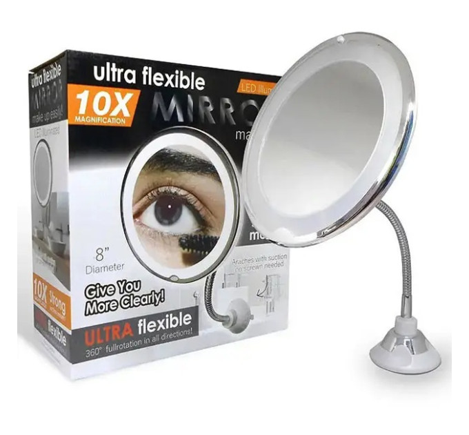 Дзеркало для макіяжу з підсвічуванням LED Mirror X10
