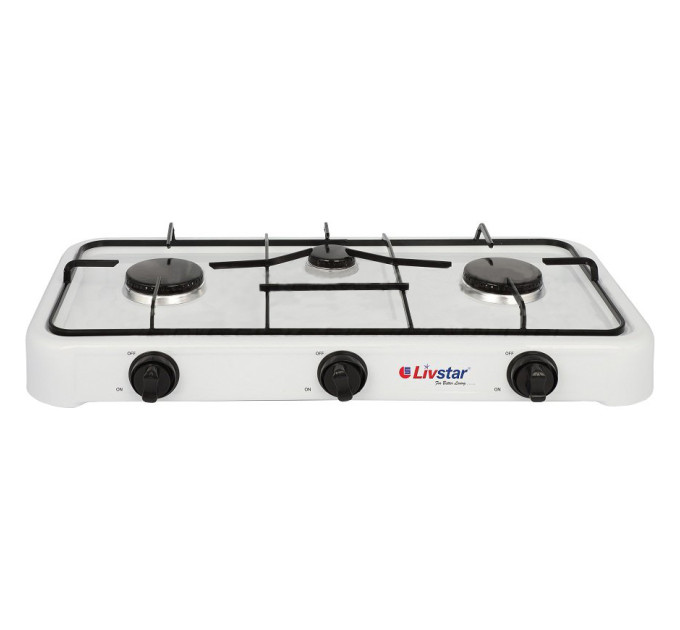 Плита газовая Livstar LSU-4088 3кф.,  (Белый)