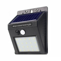 Вуличний настінний світильник із датчиком руху 20LED (BG102)