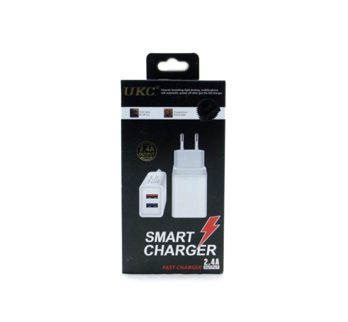 Сетевое зарядное устройство UKC Fast Charge AR 001 2USB (адаптер)