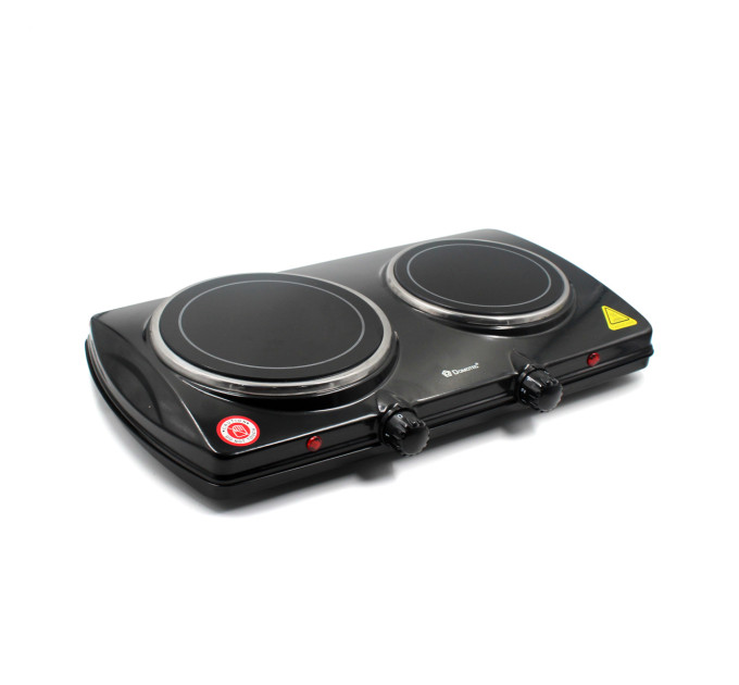 Плита инфракрасная Domotec MS-5852 2кф., 2100Вт. (Черный) (RS)
