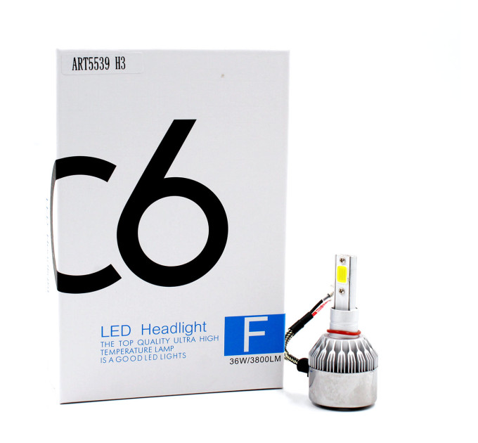 Лампы светодиодные С6 LED H3 (3800Лм, 36Вт, 8-48В)