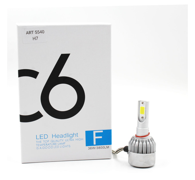 Лампы светодиодные С6 LED H7 (3800Лм, 36Вт, 8-48В)