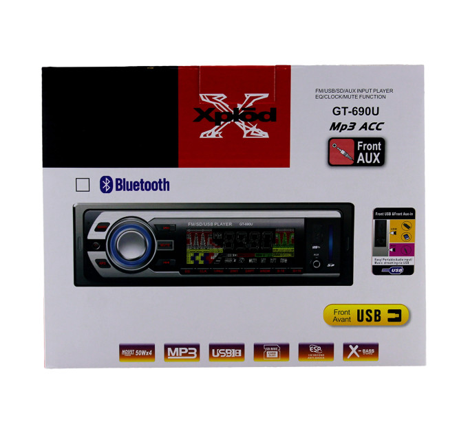 Автомагнитола MP3 690U ISO+BT