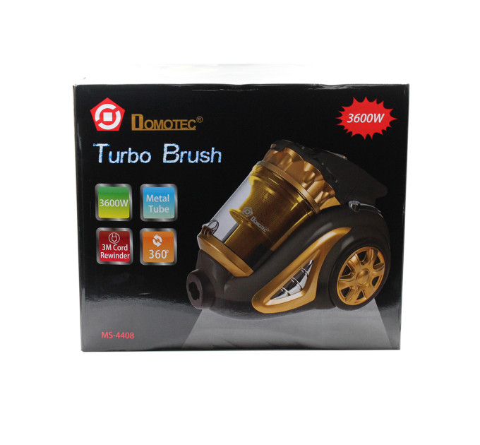 Пылесос DOMOTEC MS-4408 3600Вт Turbo Brush (Желтый)