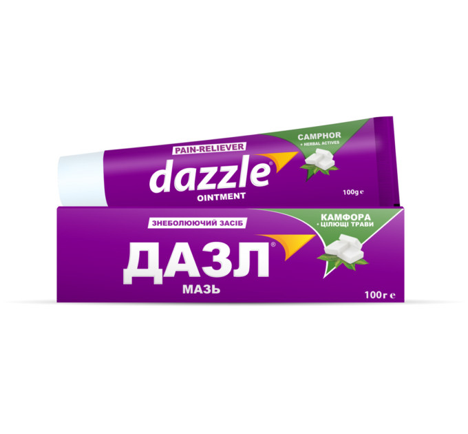 Знеболювальна мазь ДАЗЛ, 100 г (Pain-Reliever DAZZLE Ointment)