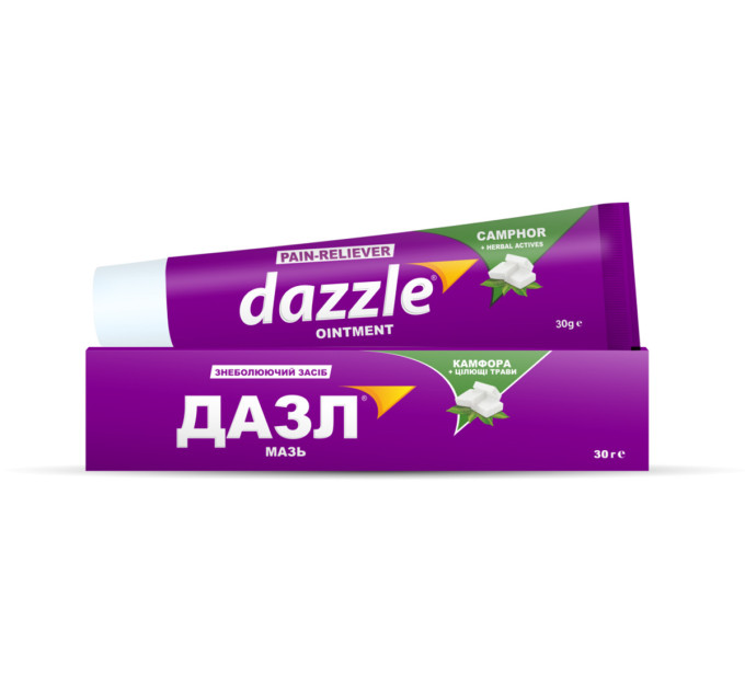 Знеболювальна мазь ДАЗЛ, 30 г (Pain-Reliever DAZZLE Ointment)