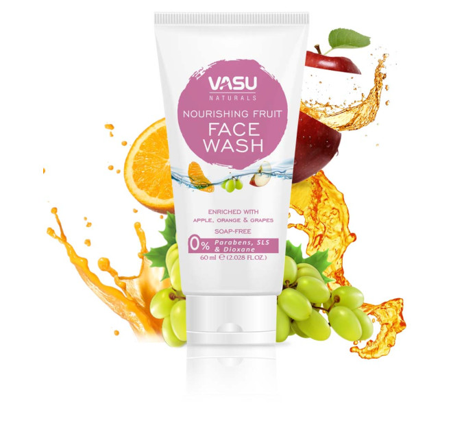 Гель для вмивання обличчя - живильний із фруктами, 60мл (NOURISHING FRUIT FACE WASH)