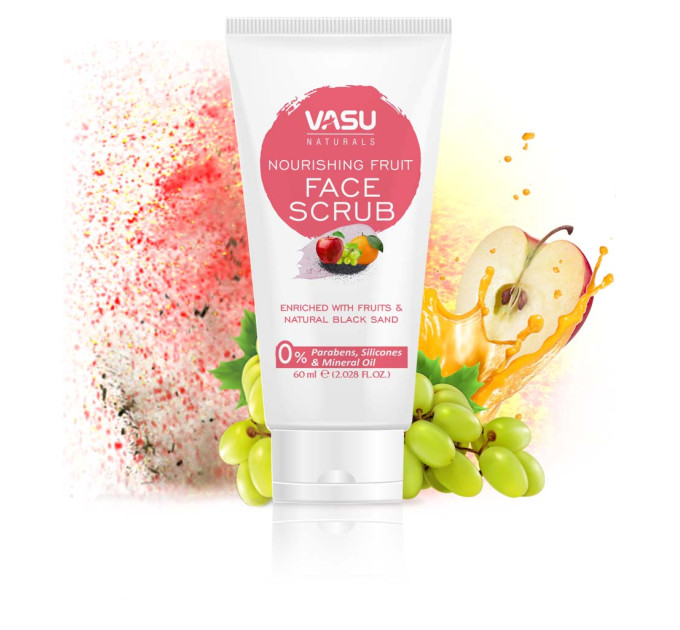 Скраб для обличчя - живильний із фруктами, 60мл (NOURISHING FRUIT FACE SCRUB)