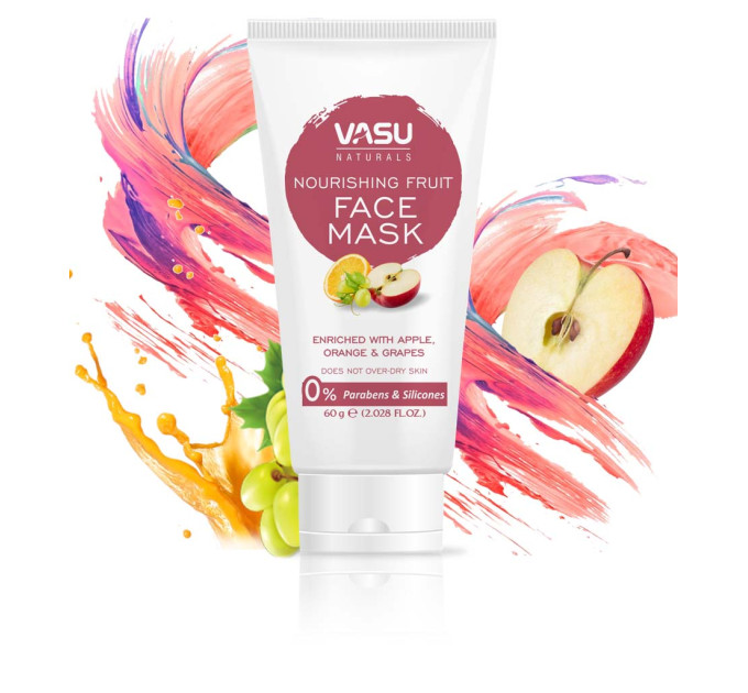 Маска для обличчя - живильна з фруктами, 60мл (NOURISHING FRUIT FACE MASK)