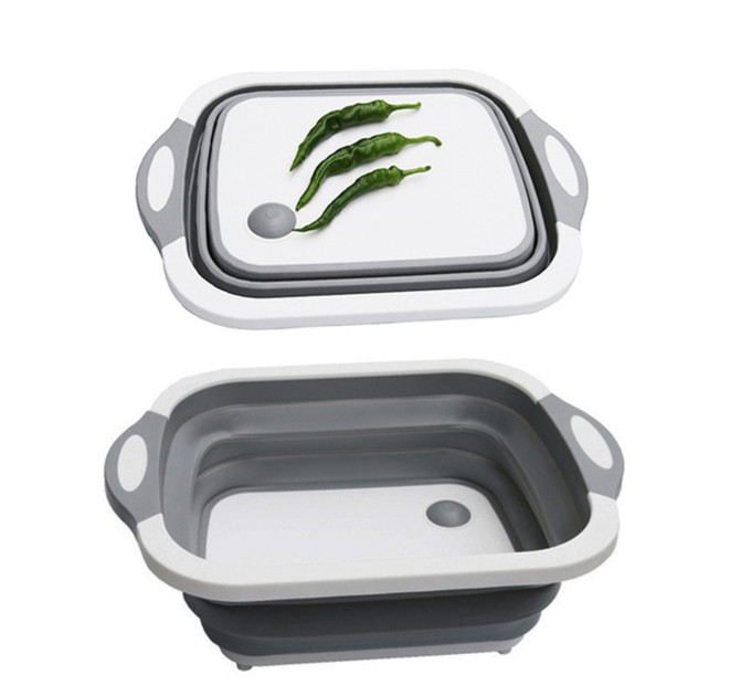 Дошка-миска обробна Folding Cutting Board 3в1 (складна обробна дошка)