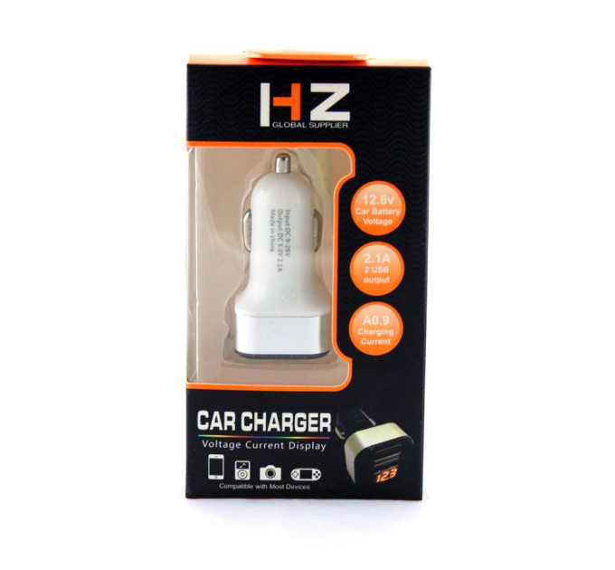 Автомобільний зарядний пристрій 2-USB HZ HC1 9001