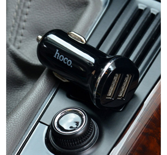 Автомобільний зарядний пристрій 2-USB HOCO Z1