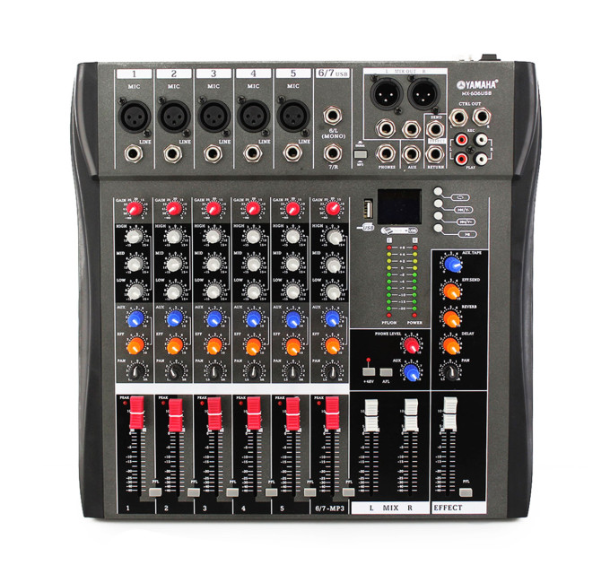 Аудіо мікшер Ямаха MX-606U (6 каналів)