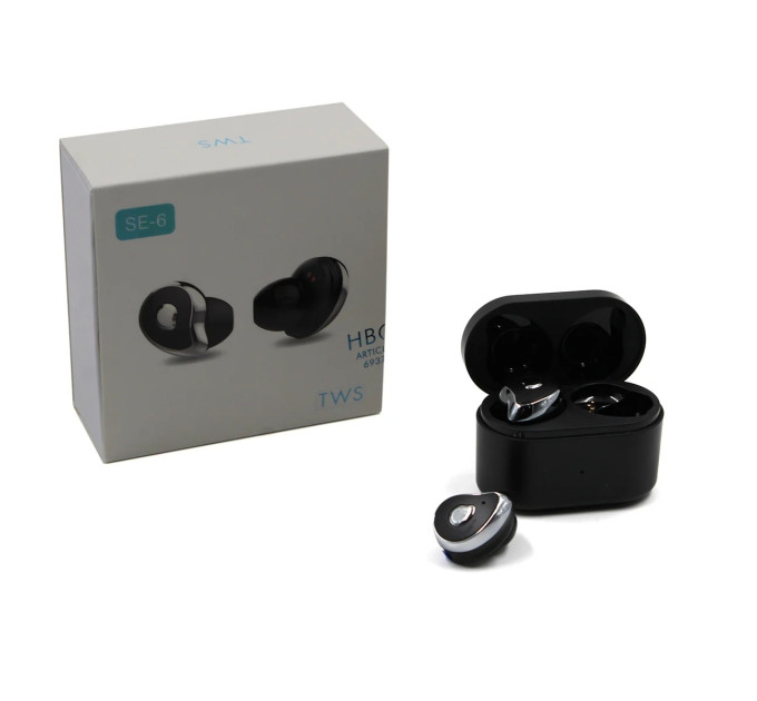 Навушники TWS HBQ SE6 BT Case Чорні