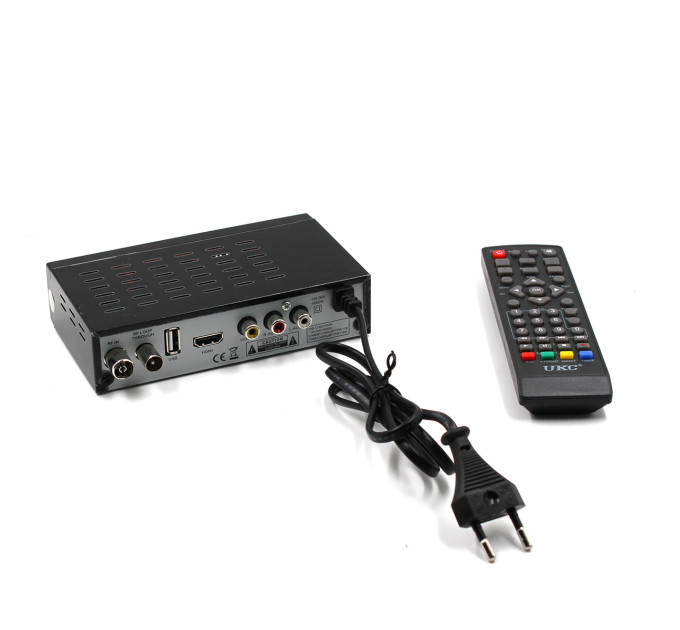 Тюнер DVB-T2 0968 Metal з підтримкою wifi адаптера (з екраном)