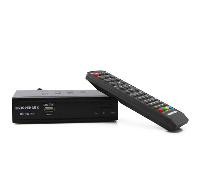 Тюнер hd openbox T2 Metal с поддержкой wifi адаптера (с экраном)