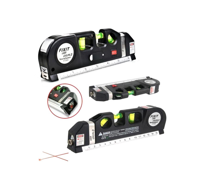 Лазерный уровень со встроенной рулеткой Laser Level Pro 3