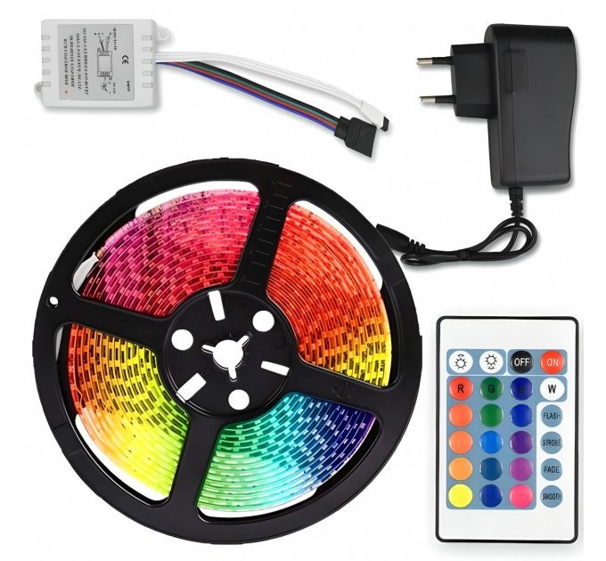 Лента SMD 3528 5м RGB Комплект