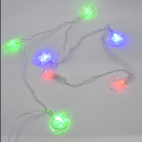 Гірлянда-нитка (String-Lights) 20Parts-2 внутрішня, пров.:прозорий, 3м (Різнокольорова)