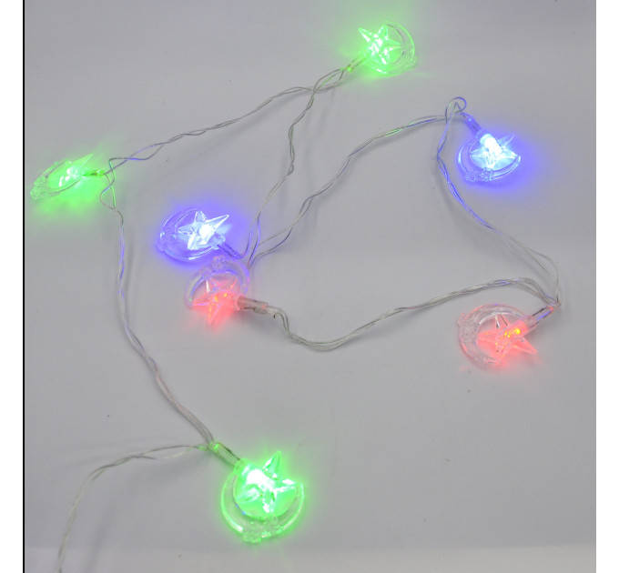 Гирлянда-нить (String-Lights) 20Parts-2 внутренняя, пров.:прозрачный, 3м (Разноцветная)