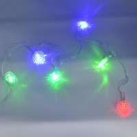 Гірлянда-нитка (String-Lights) 20Parts-3 внутрішня, пров.:прозорий, 3м (Різнокольорова)