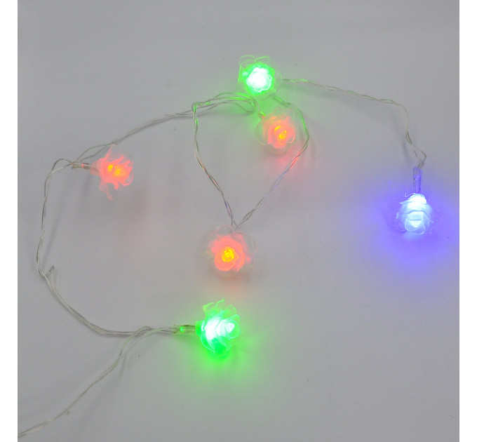 Гирлянда-нить (String-Lights) 20Parts-6 внутренняя, пров.:прозрачный, 3м (Разноцветная)