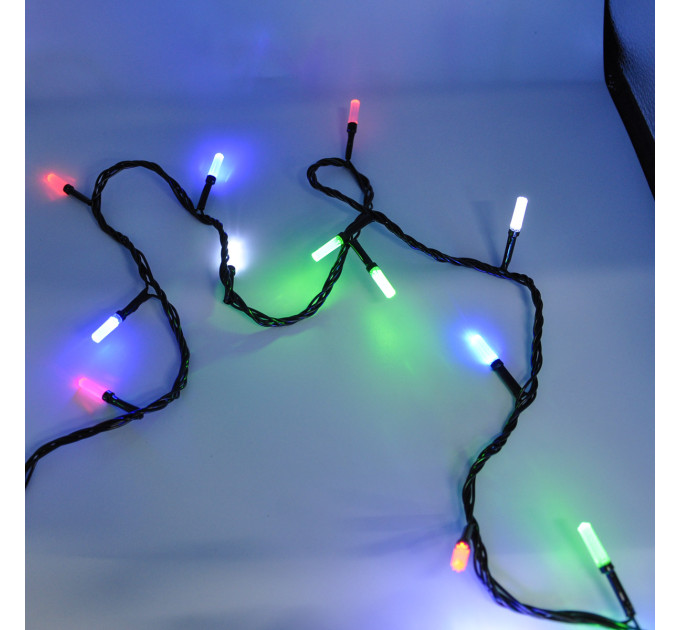Гирлянда-нить (String-Lights) 100M-5 внутренняя, пров.:черный, 7м (Разноцветная)
