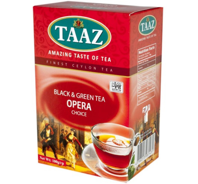 Чай TAAZ Опера зеленый/черный 100 гр