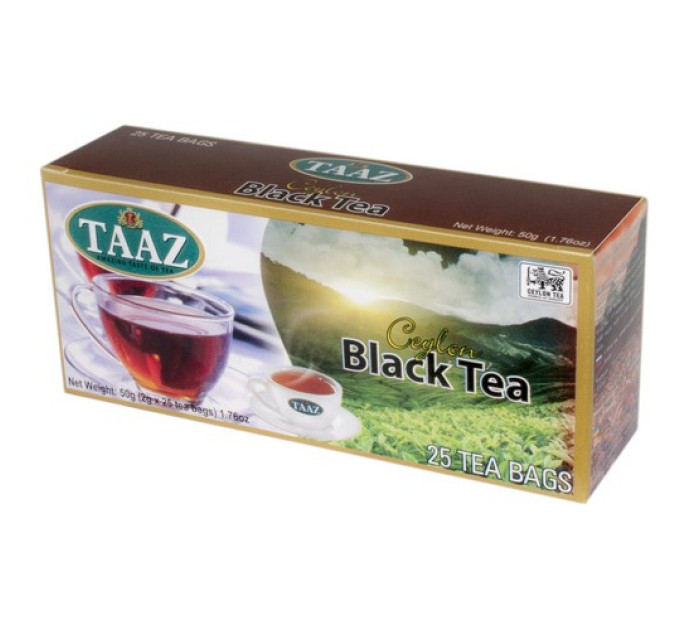 Чай TAAZ Пакетований чорний 25 шт