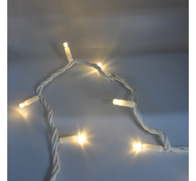 Гірлянда-нитка (String-Lights) зовнішня 3.3 M 100L-WW-1 білий-теплий (пров.:білий; 10м)