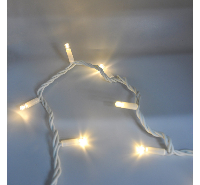 Гірлянда-нитка (String-Lights) зовнішня 3.3 M 100L-WW-1 білий-теплий (пров.:білий; 10м)